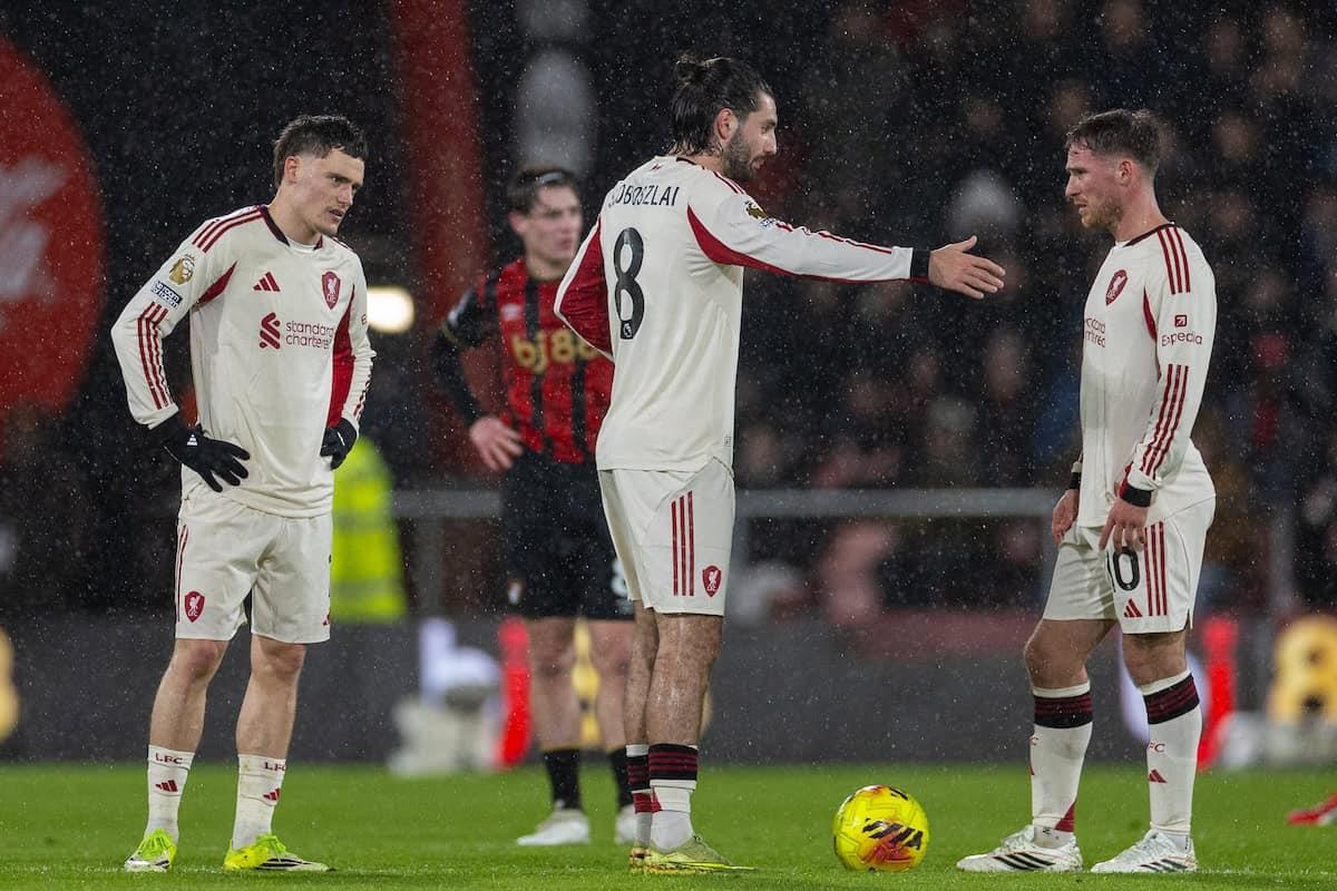 ستيف نيكول يُفجرها: فان دايك ‘أسوأ مباراة’ أمام بورنموث… وأعذار سلوت لا تُقنع!